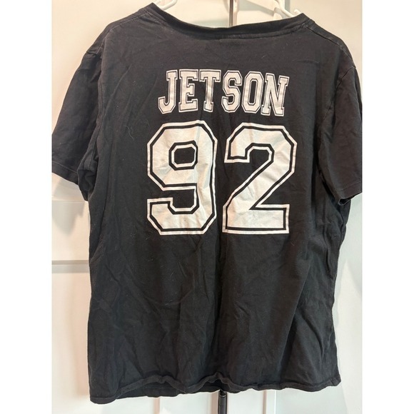 Warner Bros. Jetson 92 Graphic T-Shirt Forever 21 Black V-Neck Men's L - Picture 4 of 5